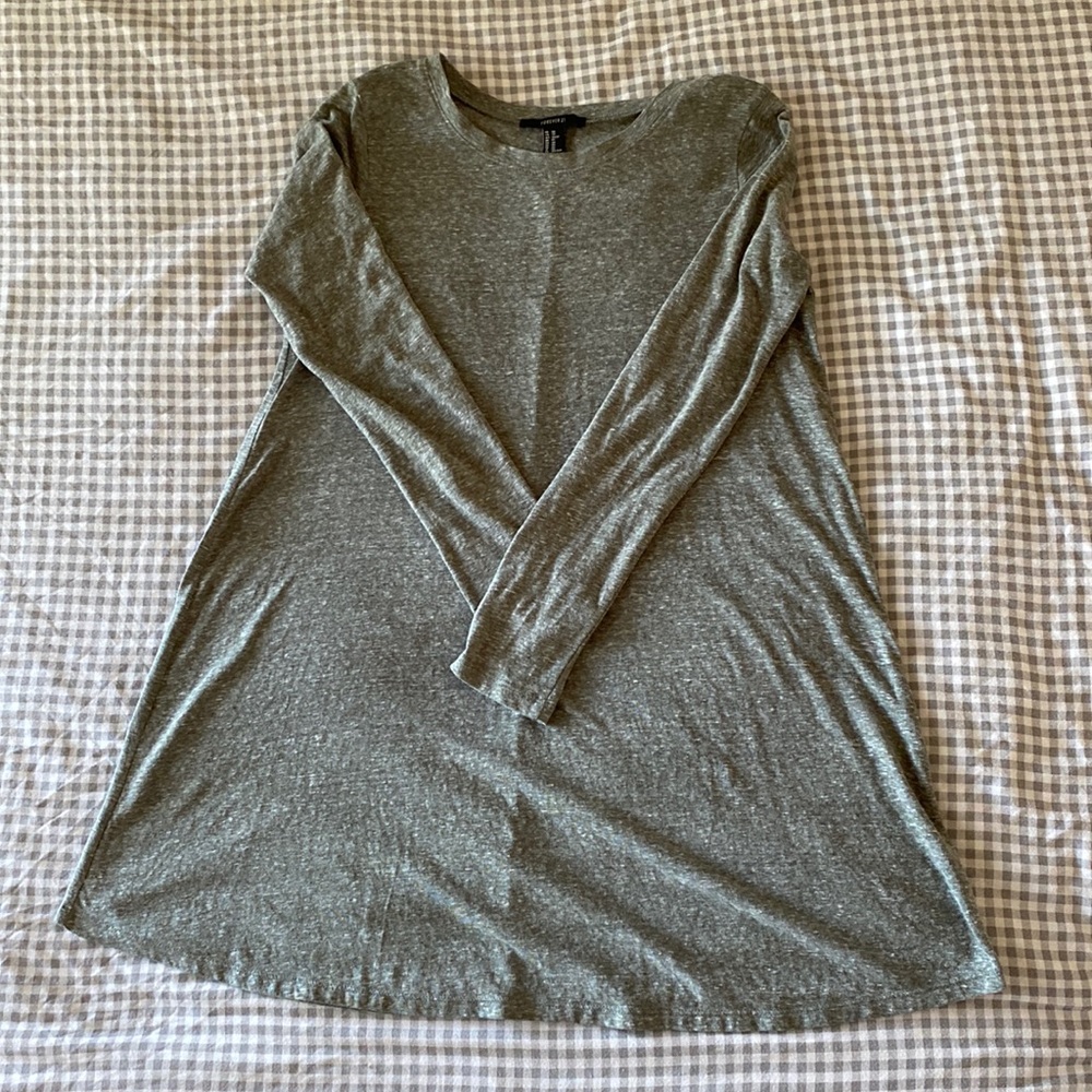 Flowy kaki green dress